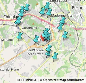 Mappa Via Vincenzo Bellini, 06132 Perugia PG, Italia (1.8835)