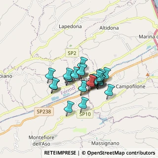Mappa Contrada Aso, 63823 Lapedona FM, Italia (1.08929)