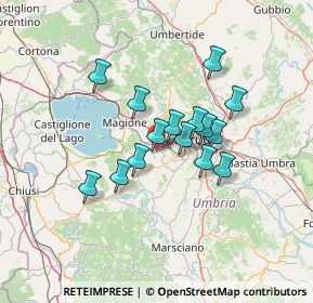 Mappa Via Luigi Bazzucchi, 06073 Corciano PG, Italia (10.59467)