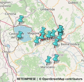 Mappa Via Luigi Bazzucchi, 06073 Corciano PG, Italia (11.83643)