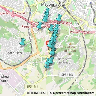 Mappa Via Ariodante Barteri, 06128 Perugia PG, Italia (0.716)