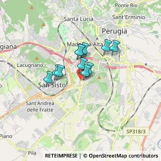 Mappa Via Ariodante Barteri, 06128 Perugia PG, Italia (1.19091)