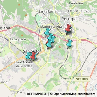 Mappa Via Ariodante Barteri, 06128 Perugia PG, Italia (1.43231)