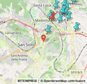 Mappa Via Ariodante Barteri, 06128 Perugia PG, Italia (2.83846)