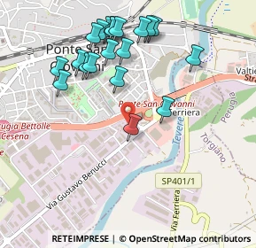 Mappa Via Alessandro Volta, 06010 Perugia PG (0.5395)