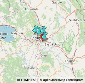 Mappa Via Alessandro Volta, 06010 Perugia PG (44.49455)