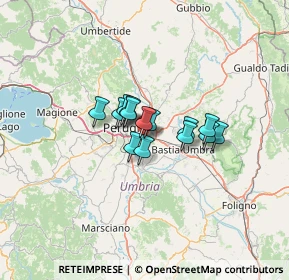 Mappa Via Alessandro Volta, 06010 Perugia PG (7.67357)