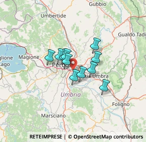 Mappa Via Alessandro Volta, 06010 Perugia PG (8.27273)