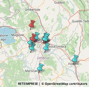 Mappa Via Alessandro Volta, 06010 Perugia PG (10.04)