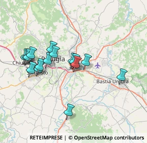 Mappa Via Alessandro Volta, 06010 Perugia PG (6.93813)