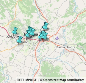 Mappa Via Alessandro Volta, 06010 Perugia PG (4.9675)