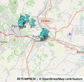 Mappa Via Alessandro Volta, 06010 Perugia PG (3.22)