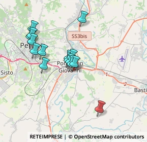 Mappa Via Alessandro Volta, 06010 Perugia PG (3.29067)