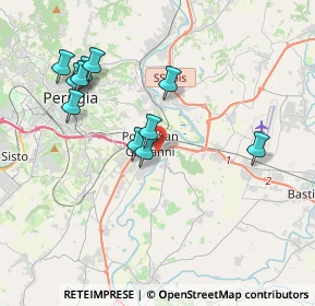 Mappa Via Alessandro Volta, 06010 Perugia PG (3.85091)