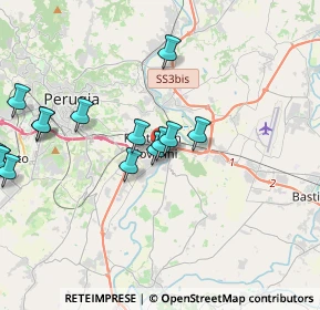 Mappa Via Alessandro Volta, 06010 Perugia PG (4.8975)