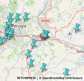Mappa Via Alessandro Volta, 06010 Perugia PG (5.462)