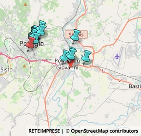Mappa Via Alessandro Volta, 06010 Perugia PG (4.07353)