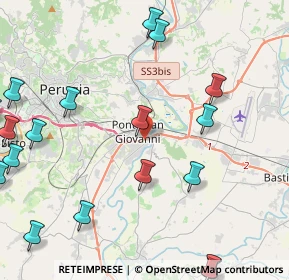 Mappa Via Alessandro Volta, 06010 Perugia PG (6.387)