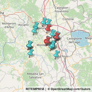 Mappa Strada per Chianciano, 53045 Montepulciano SI, Italia (9.6545)
