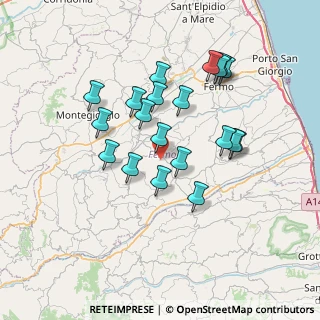 Mappa Contrada S. Michele, 63020 Monte Giberto FM, Italia (6.7005)