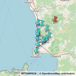 Mappa Via Euclide, 57027 San Vincenzo LI, Italia (8.91929)