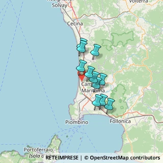 Mappa Via Euclide, 57027 San Vincenzo LI, Italia (9.67545)