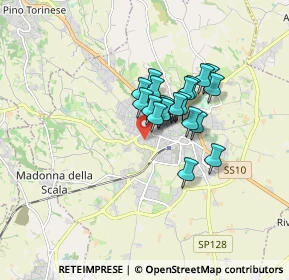 Mappa Via A. Gastaldi, 10023 Chieri TO, Italia (1.0945)