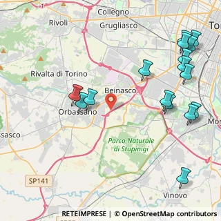 Mappa Str. Ravetto, 10043 Orbassano TO, Italia (5.46313)