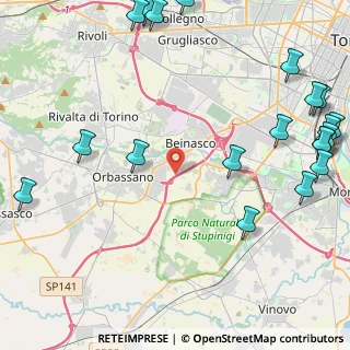 Mappa Str. Ravetto, 10043 Orbassano TO, Italia (6.425)