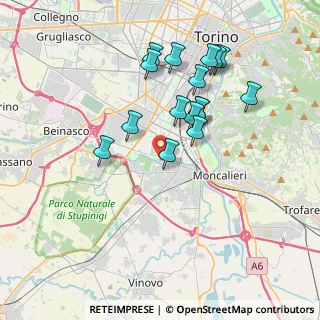 Mappa Strada Castello di Mirafiori, 10135 Torino TO, Italia (3.46375)