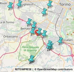 Mappa Beinasco, 10092 Borgaretto TO, Italia (4.07867)