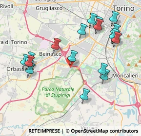 Mappa Beinasco, 10092 Borgaretto TO, Italia (4.43944)