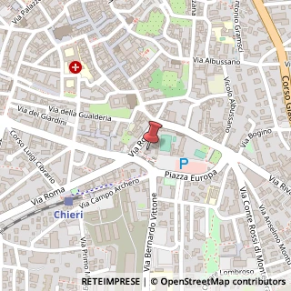 Mappa Piazza Europa, 19, 10023 Chieri, Torino (Piemonte)