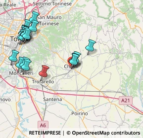 Mappa Via Battisti Cesare, 10023 Chieri TO, Italia (9.6625)