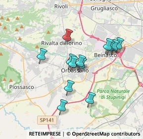 Mappa Deposito Dei Pullman, 10043 Orbassano TO, Italia (3.01923)