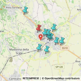 Mappa Via dei Merlenghi, 10023 Chieri TO, Italia (1.39455)