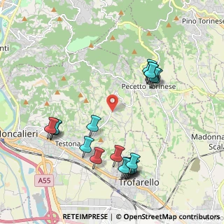 Mappa Viale dei Tigli, 10024 Moncalieri TO, Italia (2.2385)
