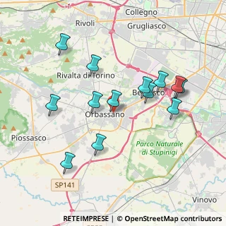 Mappa Piazza dalla Chiesa Carlo Alberto, 10043 Orbassano TO, Italia (3.73077)