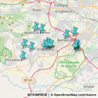 Mappa Piazza dalla Chiesa Carlo Alberto, 10043 Orbassano TO, Italia (3.08563)