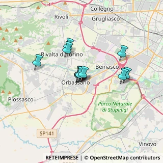 Mappa Piazza dalla Chiesa Carlo Alberto, 10043 Orbassano TO, Italia (2.2725)