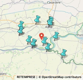 Mappa Via Burchio, 45010 Papozze RO, Italia (6.255)