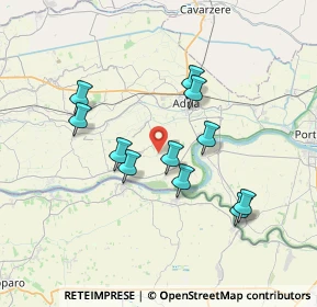 Mappa Via Burchio, 45010 Papozze RO, Italia (6.40636)