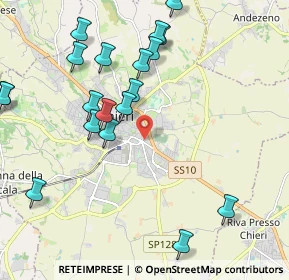 Mappa Via Bogino, 10023 Chieri TO, Italia (2.4475)