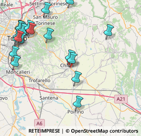 Mappa Via Bogino, 10023 Chieri TO, Italia (10.6445)