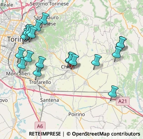 Mappa Via Bogino, 10023 Chieri TO, Italia (8.8975)