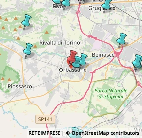 Mappa Viale Regina Margherita, 10043 Orbassano TO, Italia (6.141)