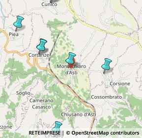 Mappa Via Piesenzana, 14025 Montechiaro d'Asti AT, Italia (3.19)