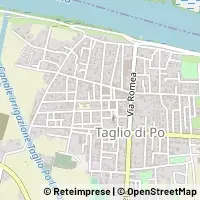 Kaart Taglio di Po