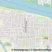 Kaart Taglio di Po