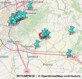 Mappa Via Degli Olmi, 10023 Chieri TO, Italia (9.883)